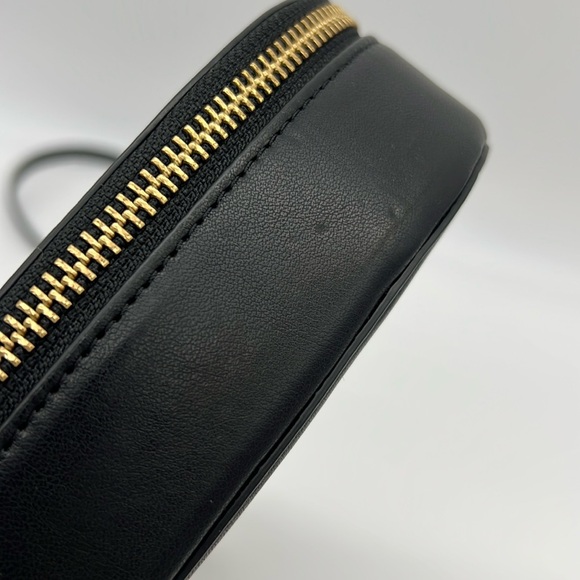 Rebecca Minkoff Heart Crossbody Bag Black Gold Silver - Picture 15 of 16